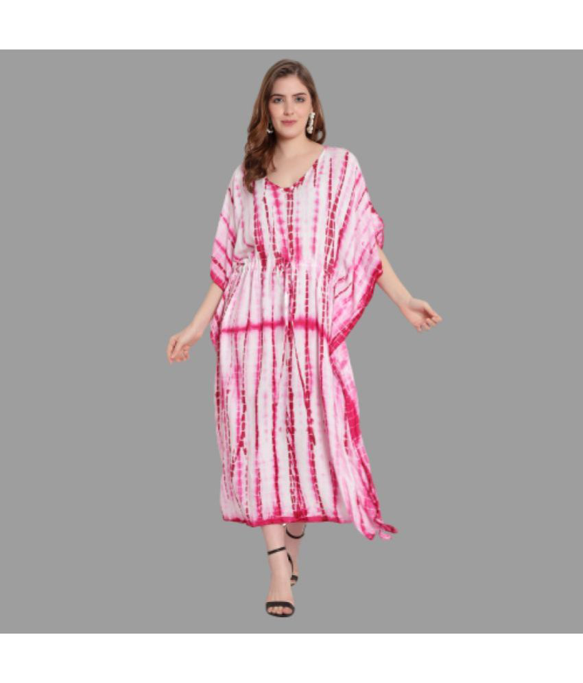     			SHOPINTUNE - Pink Rayon Women's Maternity Dress ( Pack of 1 )