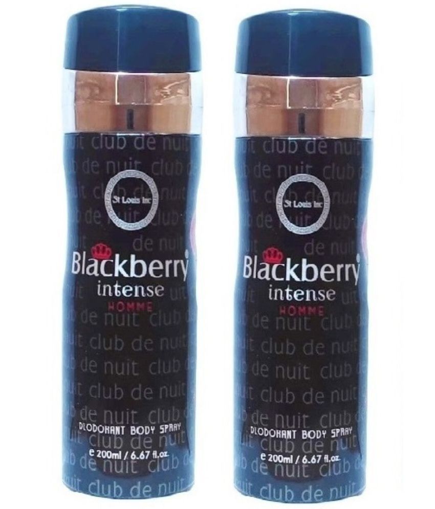     			St Louis - 2 BLACKBERRY INTENSE  DEODORANT. Deodorant Spray for Men,Women 400 ml ( Pack of 2 )