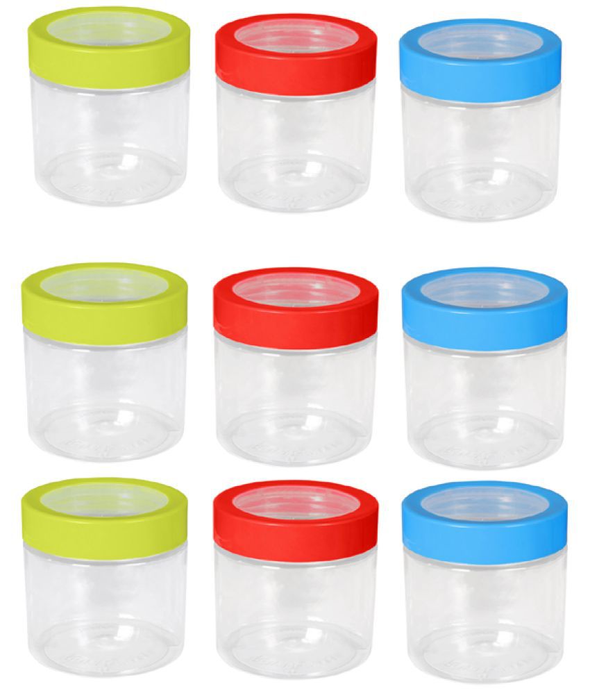     			WLOX - Sigma container Multicolor Polyproplene Spice Container ( Set of 9 ) - 500 ml