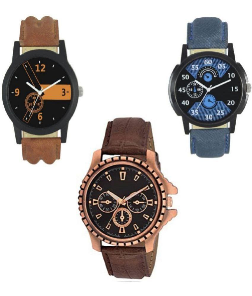     			newmen - Analog Watch Watches Combo For Men and Boys ( Pack of 3 )