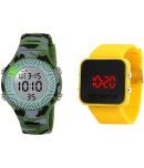 Cosmic - Multicolor PU Digital Men's Watch