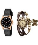 DECLASSE - Black Leather Analog Womens Watch