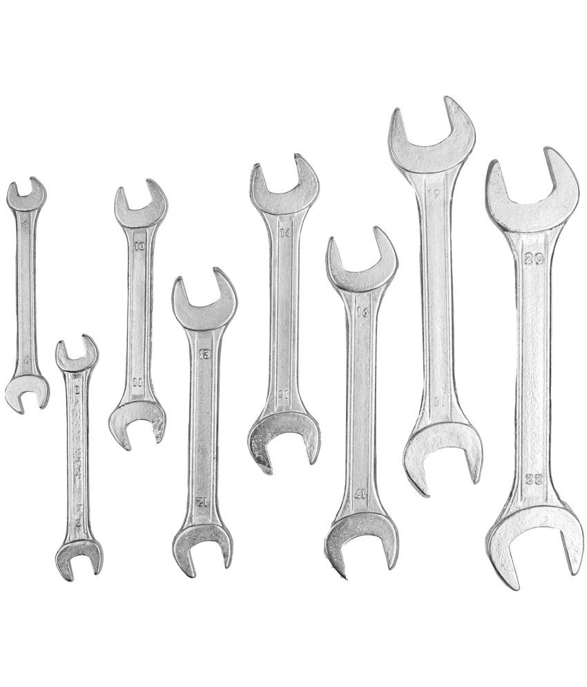     			GLOBUS INDUSTRIES Open End Spanner Set of 8 Pc
