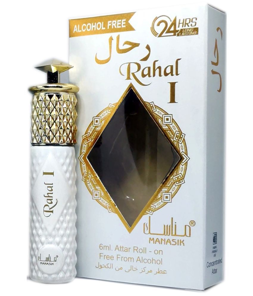     			MANASIK RAHAL WHITE 1  Concentrated   Attar Roll On 6ml .