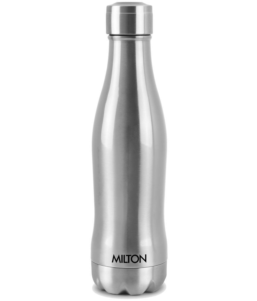     			MILTON Duke 500 Stainless Steel Water Bottle, (420 ml, Silver)