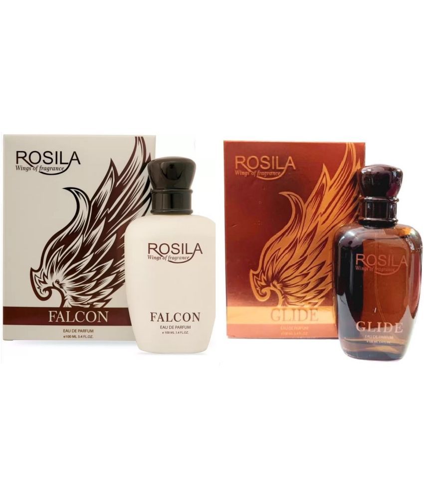     			ROSILA - 1FALCON & 1 GLIDE PERFUME , 100ML EACH, PACK OF 2. Eau De Parfum (EDP) For Men,Women 200 ( Pack of 2 )