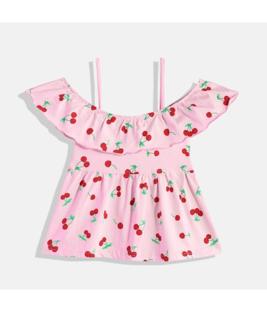     			CATCUB - Pink Cotton Girls Frock ( Pack of 1 )