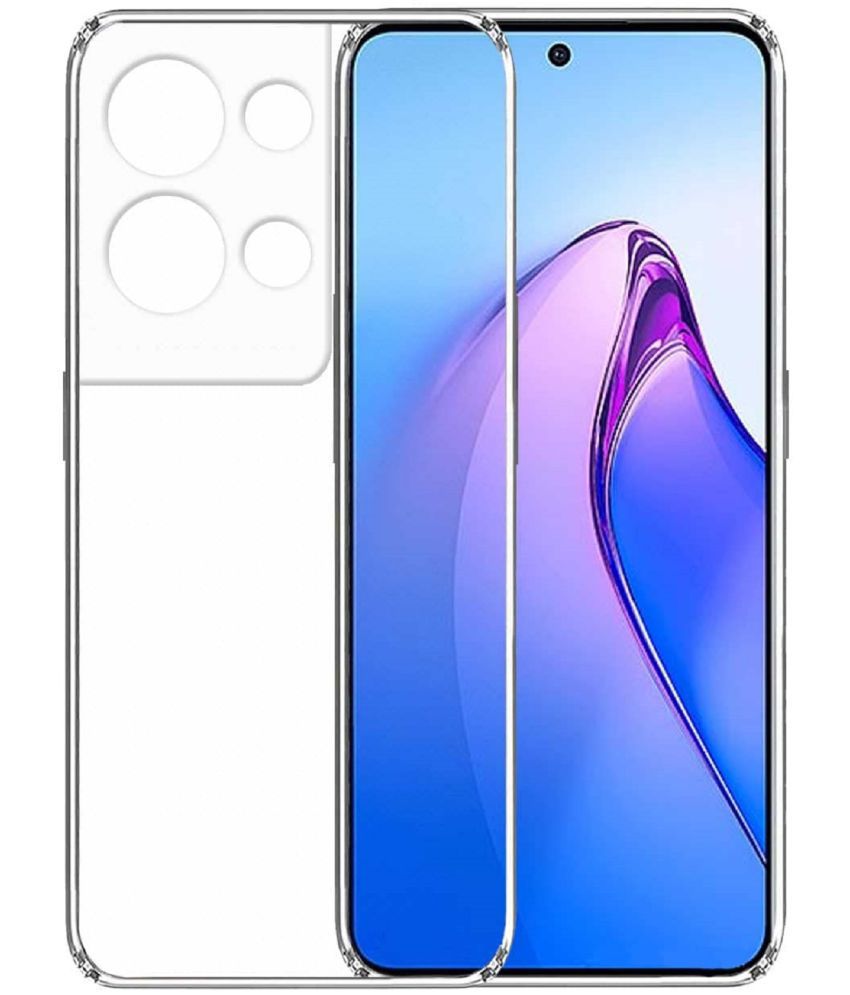     			Case Vault Covers - Transparent Silicon Silicon Soft cases Compatible For Oppo Reno 8 Pro 5G ( Pack of 1 )