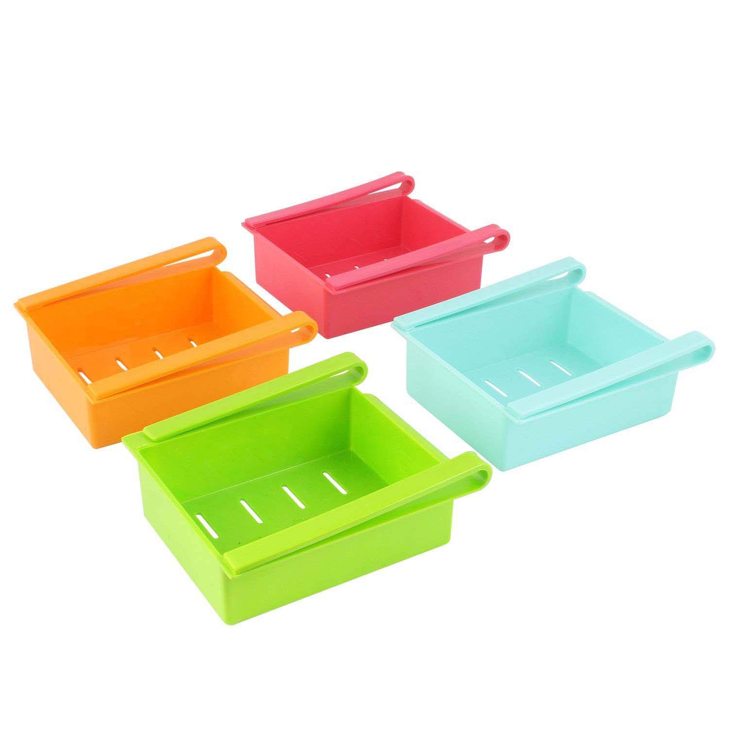     			chopwell fridge storage tray Multicolor 4 Pcs_ Non Adjustable