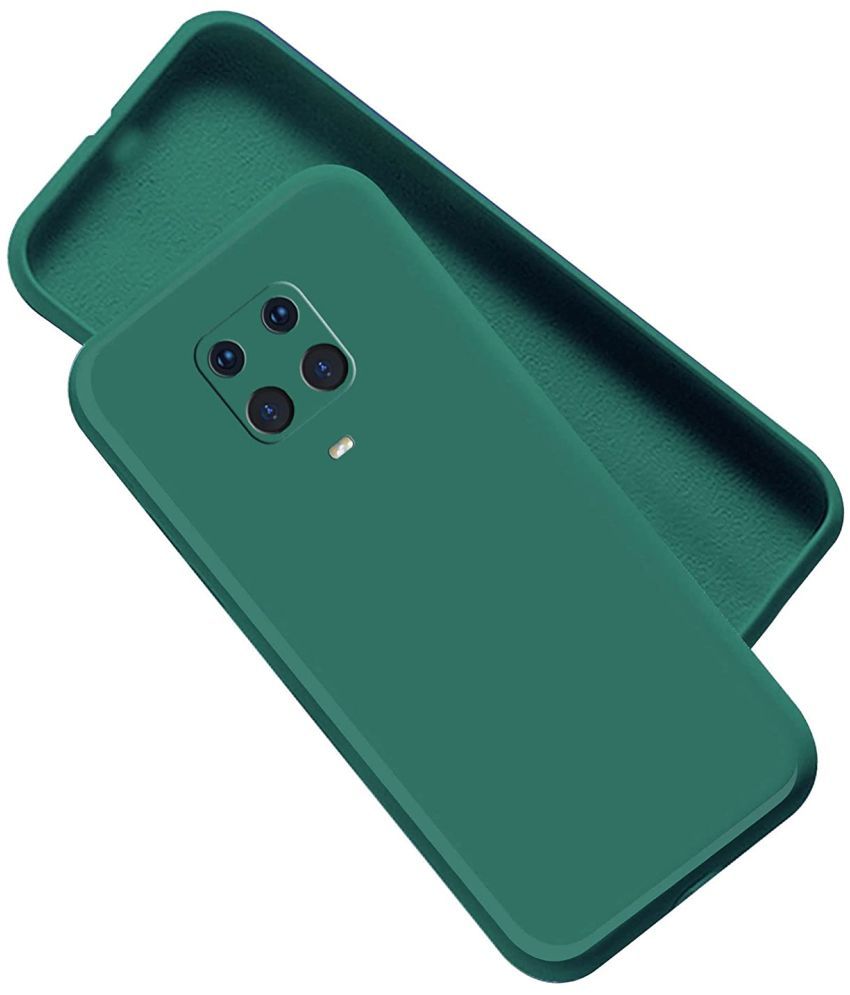     			Kosher Traders - Green Cloth Plain Cases Compatible For Xiaomi Redmi Note 9 Pro ( Pack of 1 )