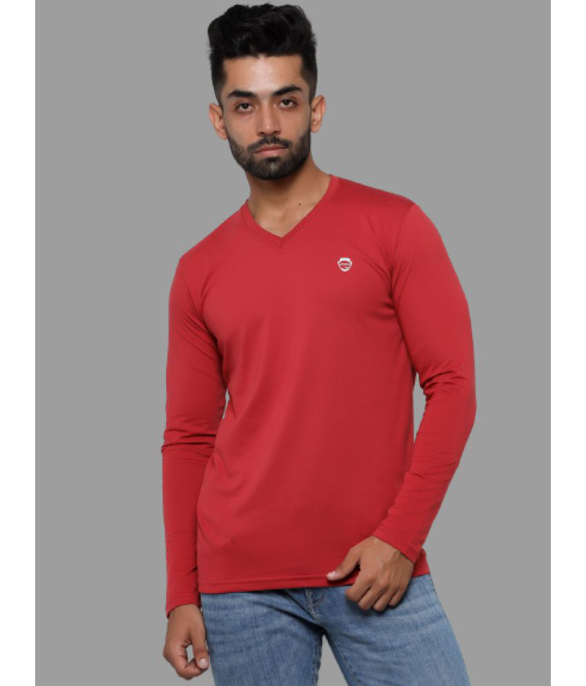     			MADTEE - Red 100% Cotton Regular Fit Men's T-Shirt ( Pack of 1 )