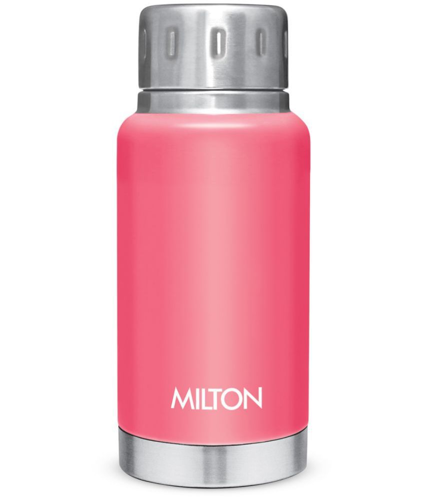     			Milton Elfin 160 Thermosteel Hot and Cold Water Bottle, 160 ml, Pink