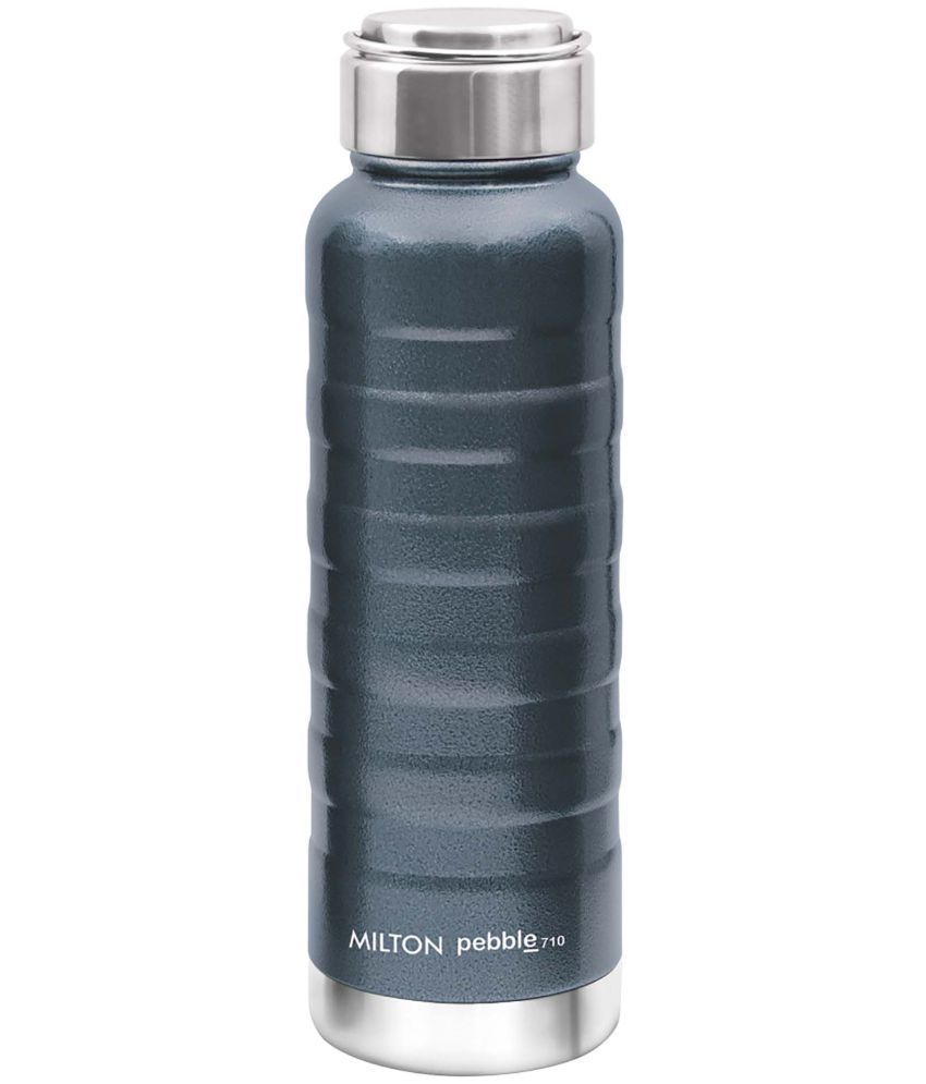     			Milton Pebble 710 Thermosteel 24 Hours Hot and Cold Water Bottle, 710 ml, Blue