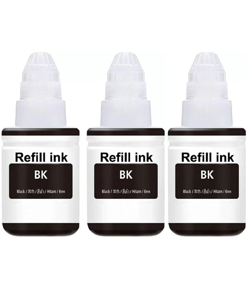 Refill Ink For Gi-790 G3010 Black Pack of 3 Cartridge for 790 INK Cartridge Pack Of 4 For Use Pixma G1000, G2000, G3000 Printers