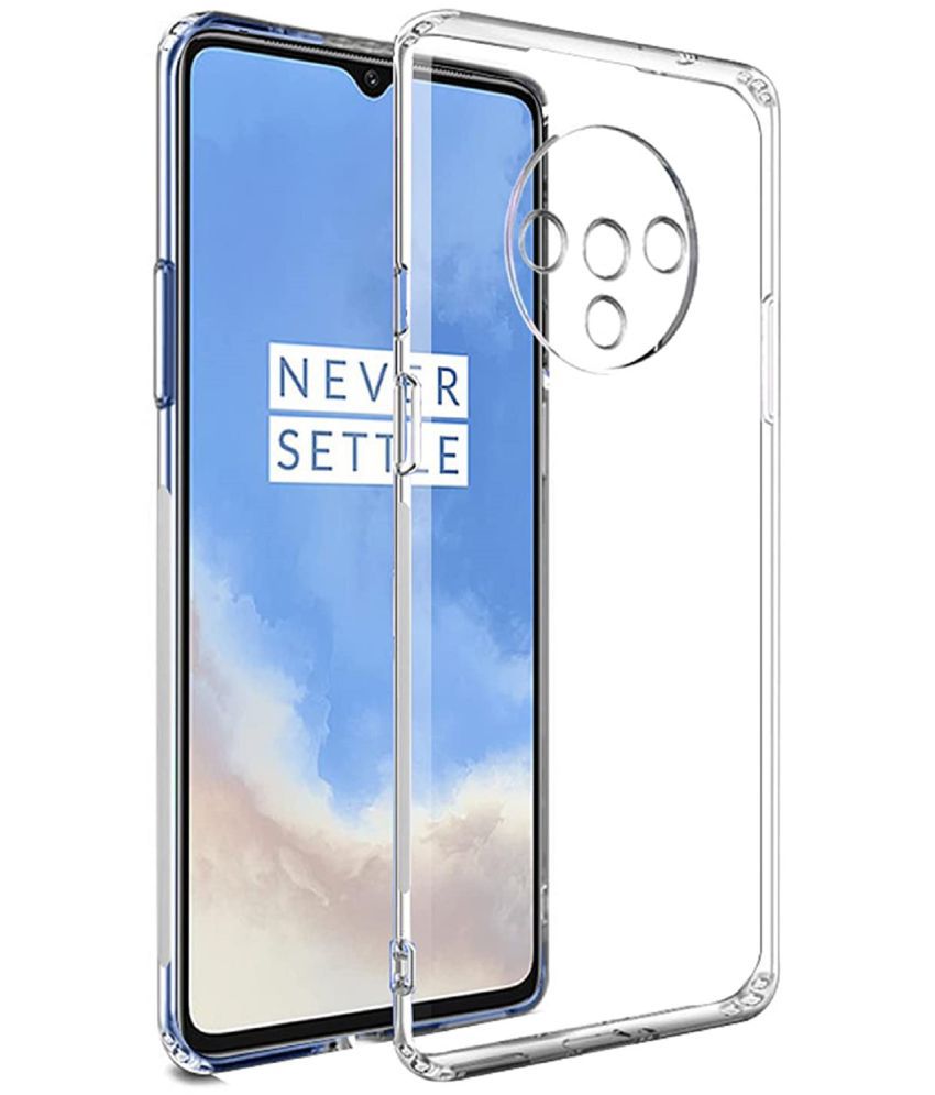     			ZAMN - Transparent Silicon Silicon Soft cases Compatible For OnePlus 7T ( Pack of 1 )
