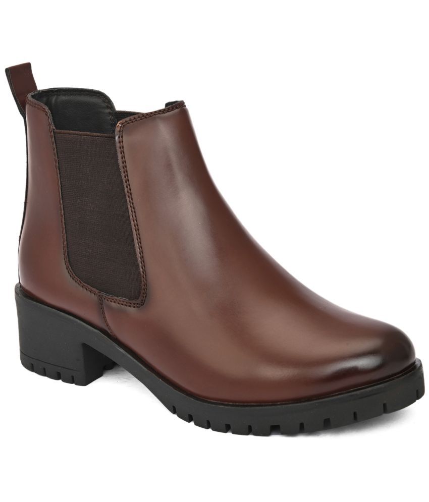     			Fentacia - Brown Women's Ankle Length Boots