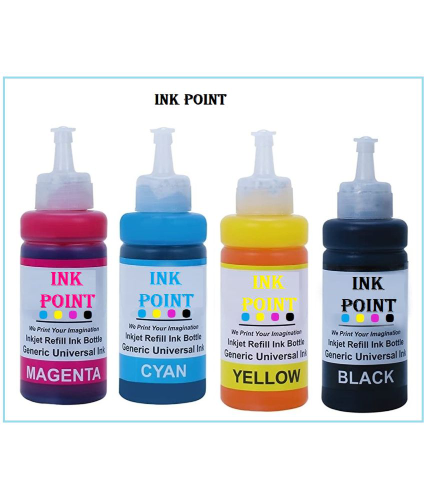     			INK POINT Multicolor Four bottles Refill Kit for H_P DeskJet 2131 Printer Refill Ink