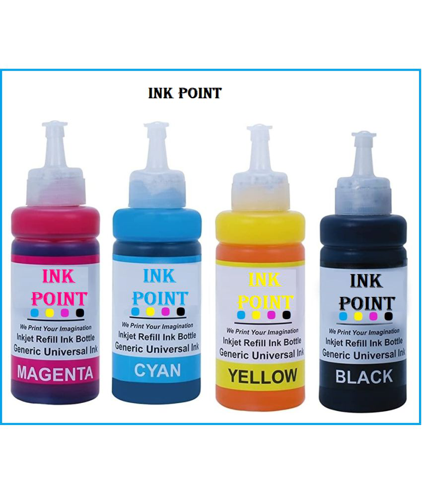     			INK POINT Multicolor Four bottles Refill Kit for H_P DeskJet Ink Advantage 2515 / 1015 / 1018 / 1515 / 1518 / 2515 / 2545 / 2548 / 26