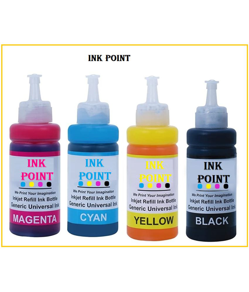    			INK POINT Multicolor Four bottles Refill Kit for Refill Ink Multicolor For Use In H_P DeskJet Ink 2515,  1015, 1018, 1515, 1518, 2515, 2545, 2548, 26