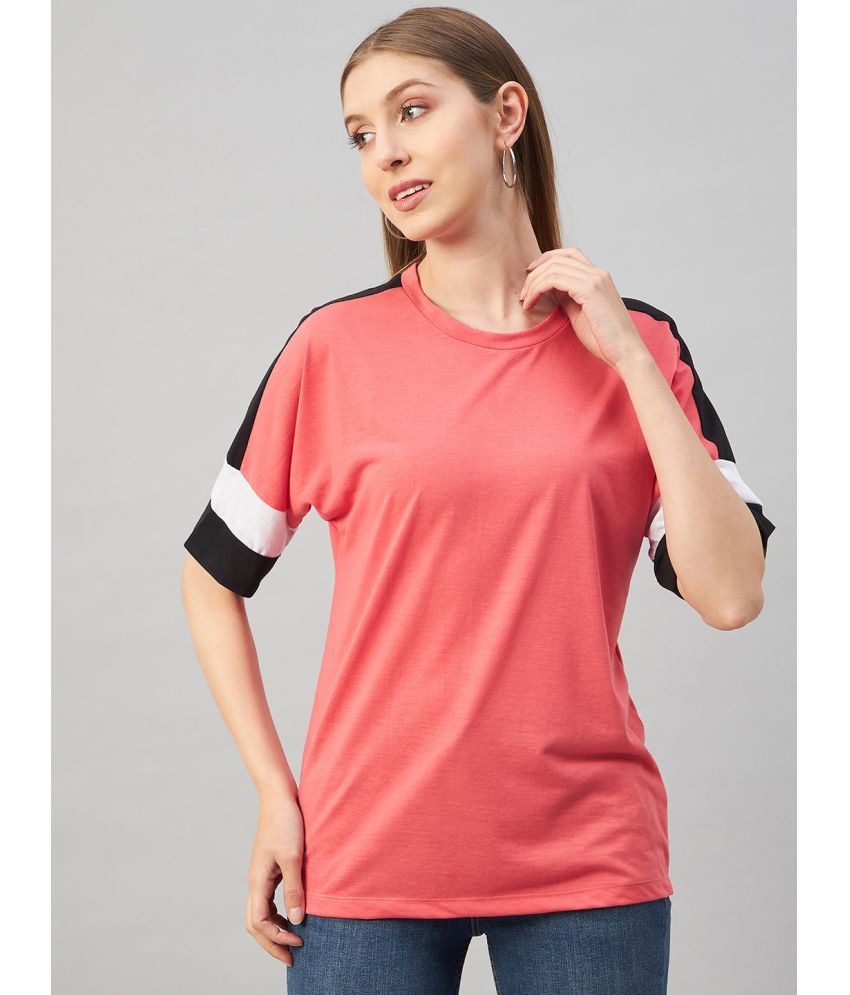     			AUSTIN WOOD - Pink Cotton Blend Women's Regular Top ( Pack of 1 )