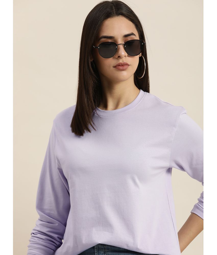     			Dillinger - Lavender Cotton Loose Fit Women's T-Shirt ( Pack of 1 )