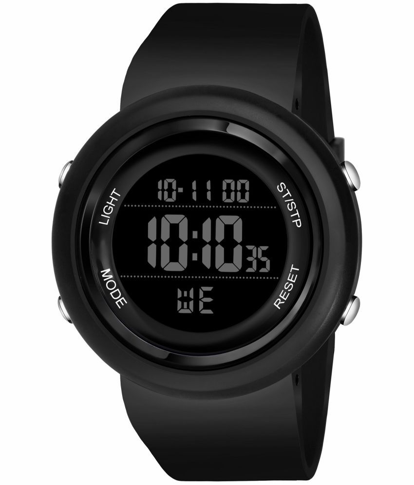     			Hala - Black Silicon Digital Men's Watch