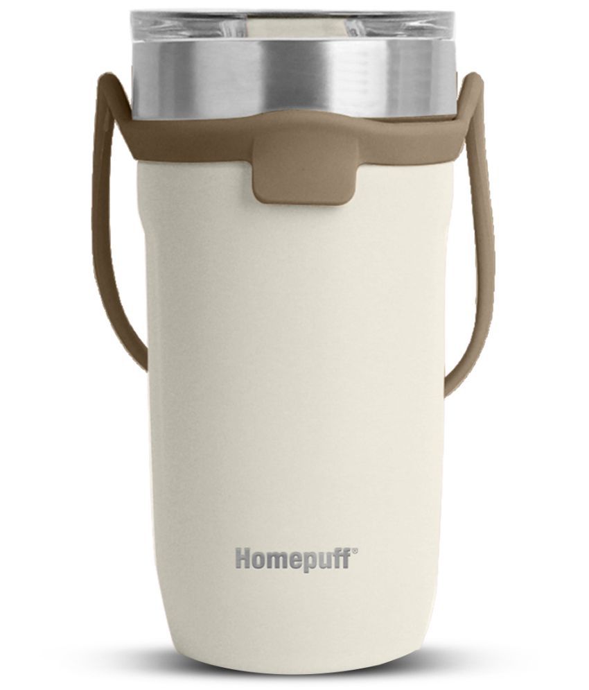     			Home Puff - White Steel Coffee Mug ( Pack of 1 )