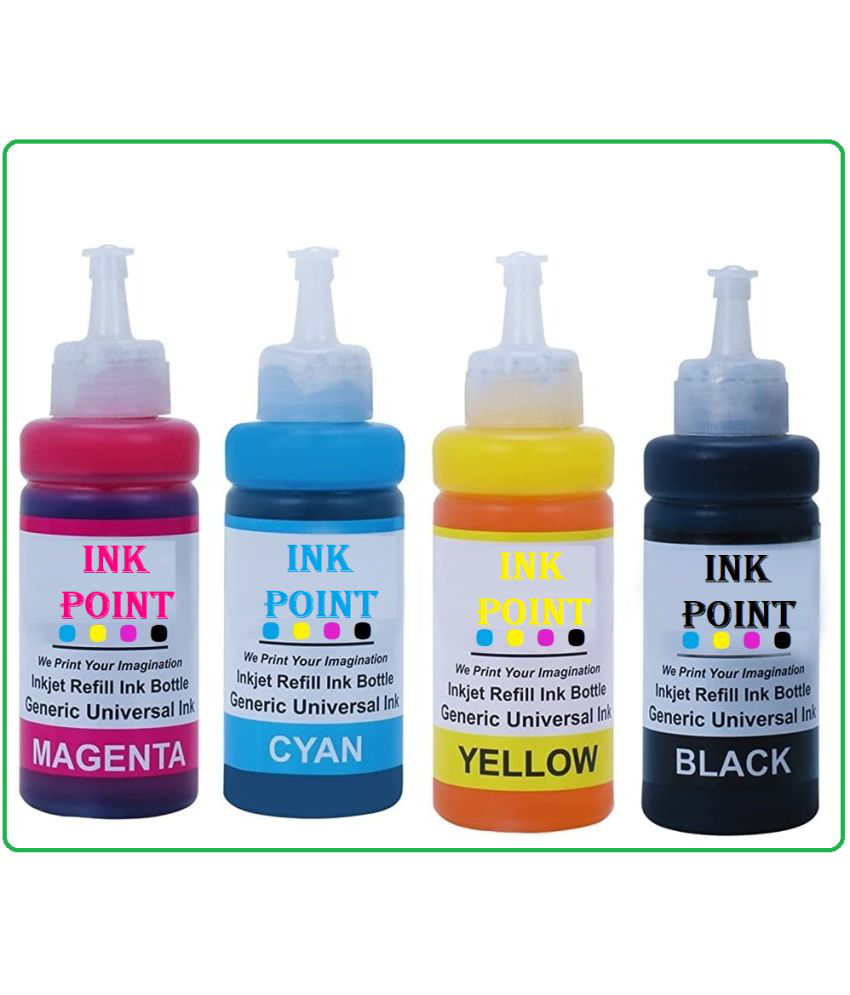     			INK POINT Multicolor Four bottles Refill Kit for C@non Refill Printer Ink for 810 811 46 47 746 745 88 98 MG3670, MG2970, Cartridge Refill Ink