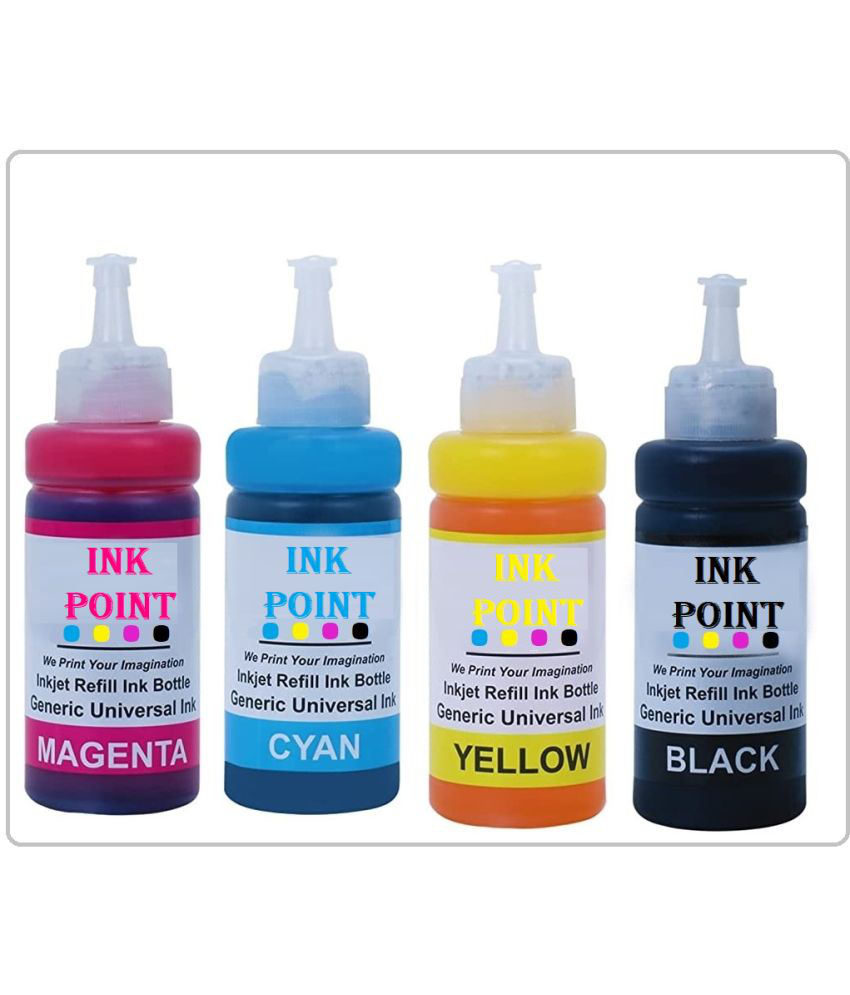     			INK POINT Multicolor Four bottles Refill Kit for Ink Refill For E_pson T664 L100 , L110 , L130 , L200 , L210 , L220 , L300 , L385