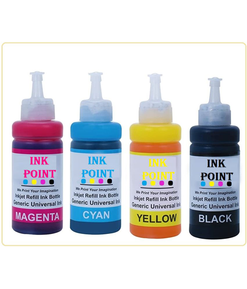     			INK POINT Multicolor Four bottles Refill Kit for Refill For E_pson T664 L555, L350 , L355 , L360 , L361, L365, L380