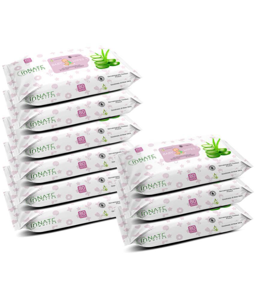 InnateWhites - Non Scented Wet wipes For Babies ( Pack of 9 )