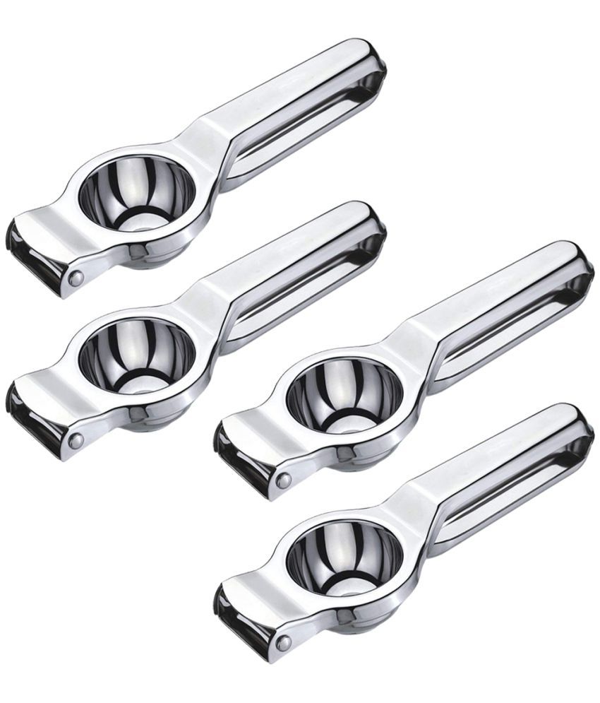     			JISUN - Stainless Steel Silver Squeezer ( Pack of 4 )