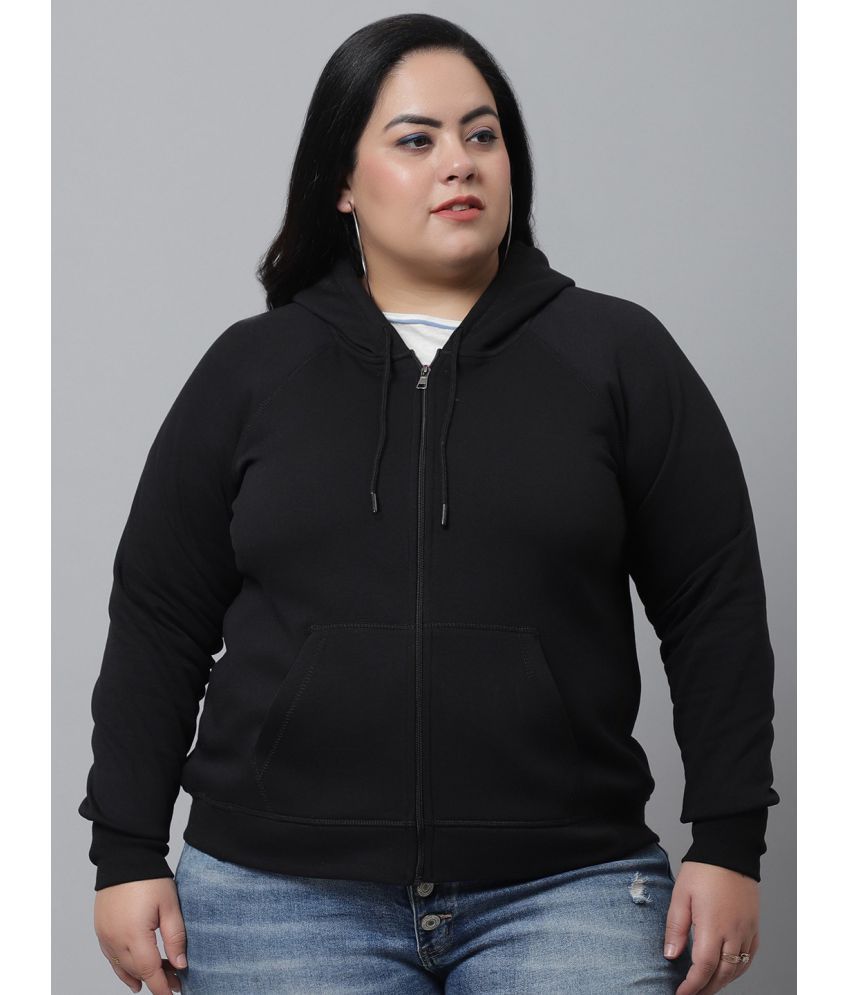     			Rute Fleece Black Hooded Sweatshirt