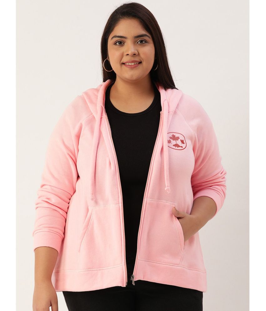     			Rute Fleece Pink Hooded Sweatshirt