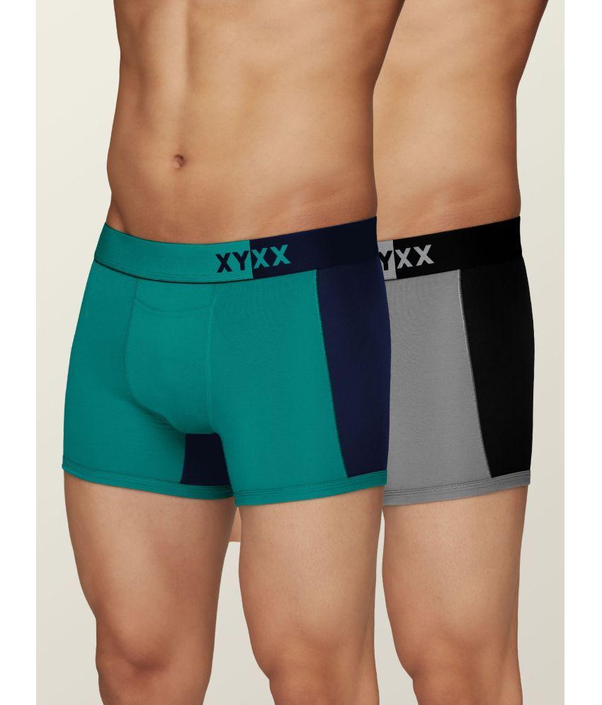     			XYXX Pack of 2 Modal Trunks For Men's ( Multicolor )