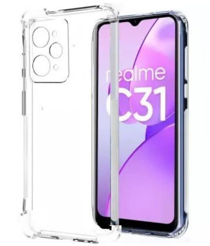    			ZAMN - Transparent Silicon Silicon Soft cases Compatible For Realme C31 ( Pack of 1 )