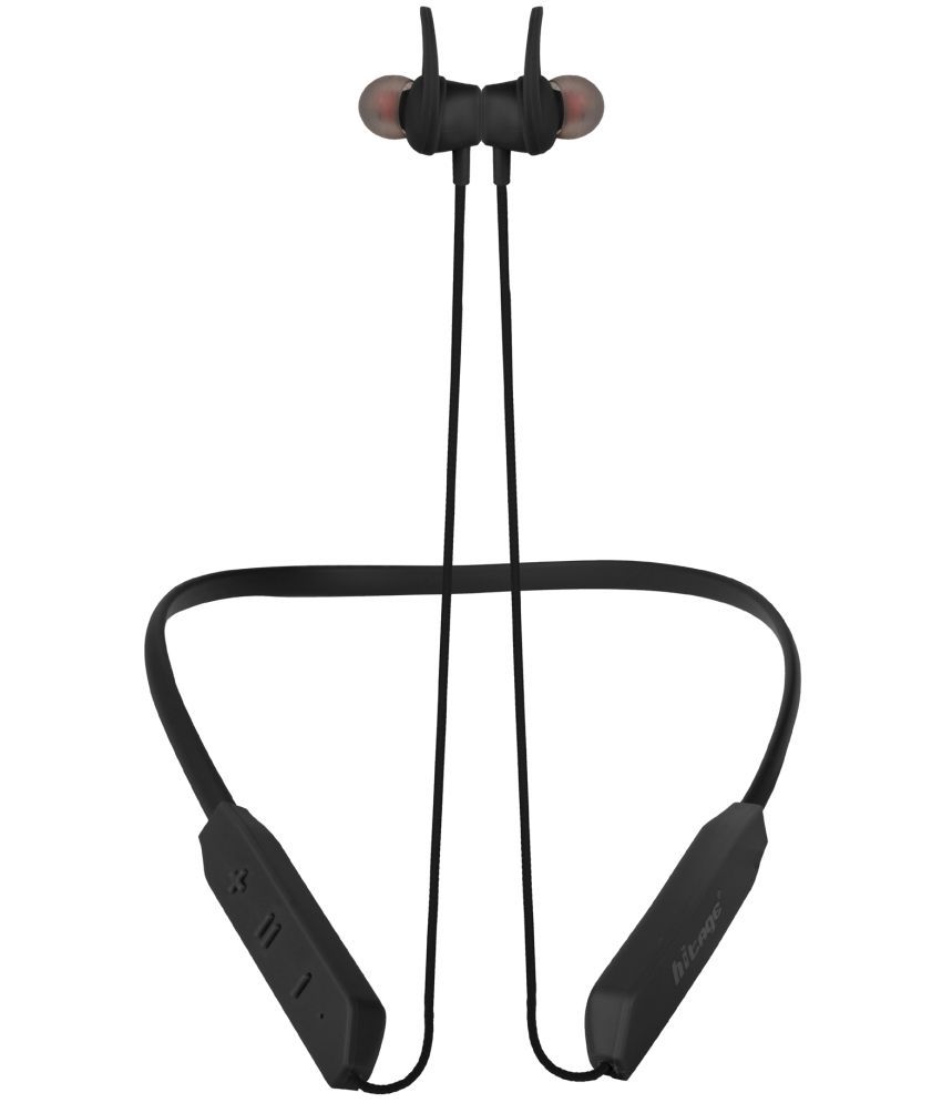 hitage NBT-1954 V5 Neckband In Ear Bluetooth Neckband 22 Hours Playback IPX6(Water Resistant) Fast charging -Bluetooth V 5.0 Black