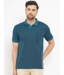 Duke - Blue Cotton Blend Regular Fit Men's Polo T Shirt ( Pack of 1 )