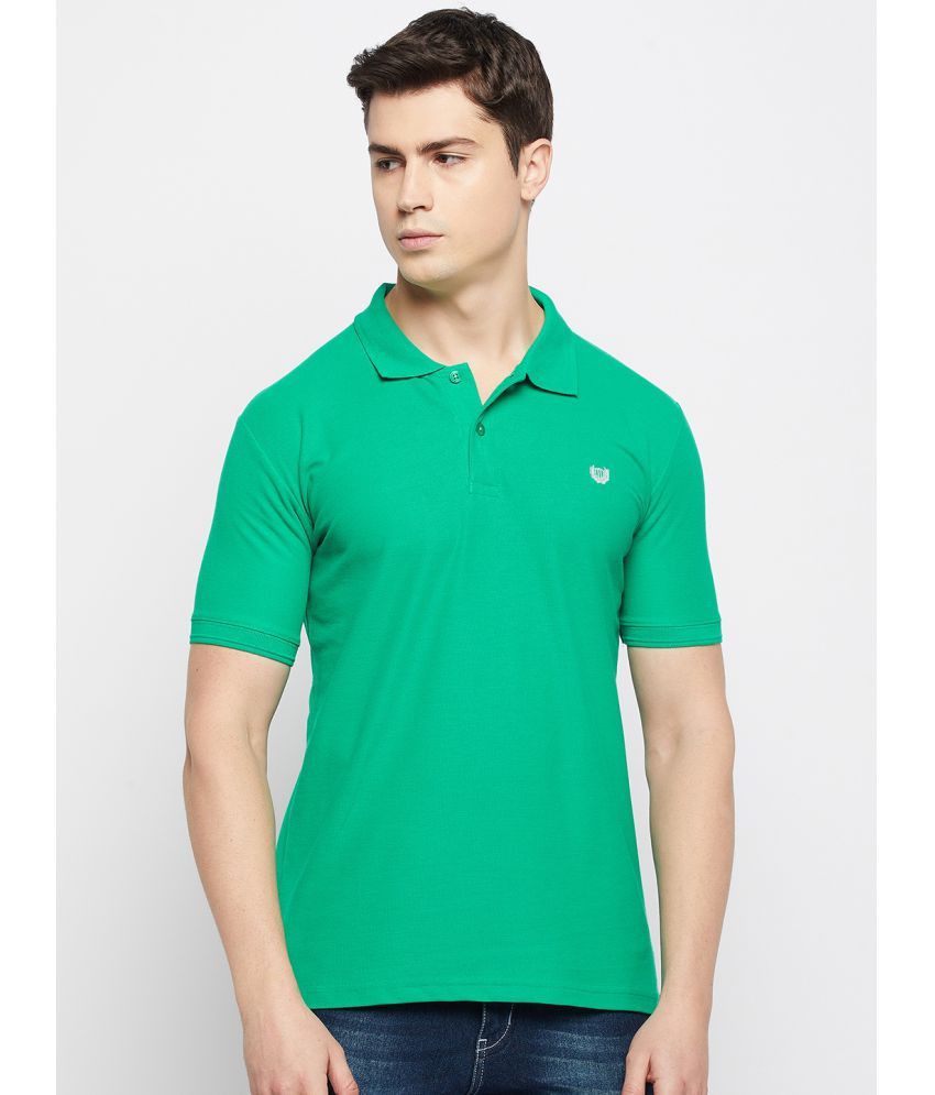     			Duke - Green Cotton Blend Slim Fit Men's Polo T Shirt ( Pack of 1 )