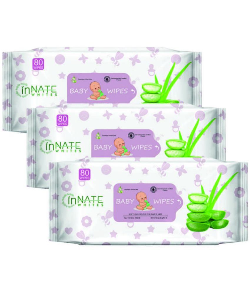 InnateWhites - Non Scented Wet wipes For Babies ( Pack of 3 )