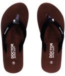 DOCTOR EXTRA SOFT - Brown Women's Thong Flip Flop