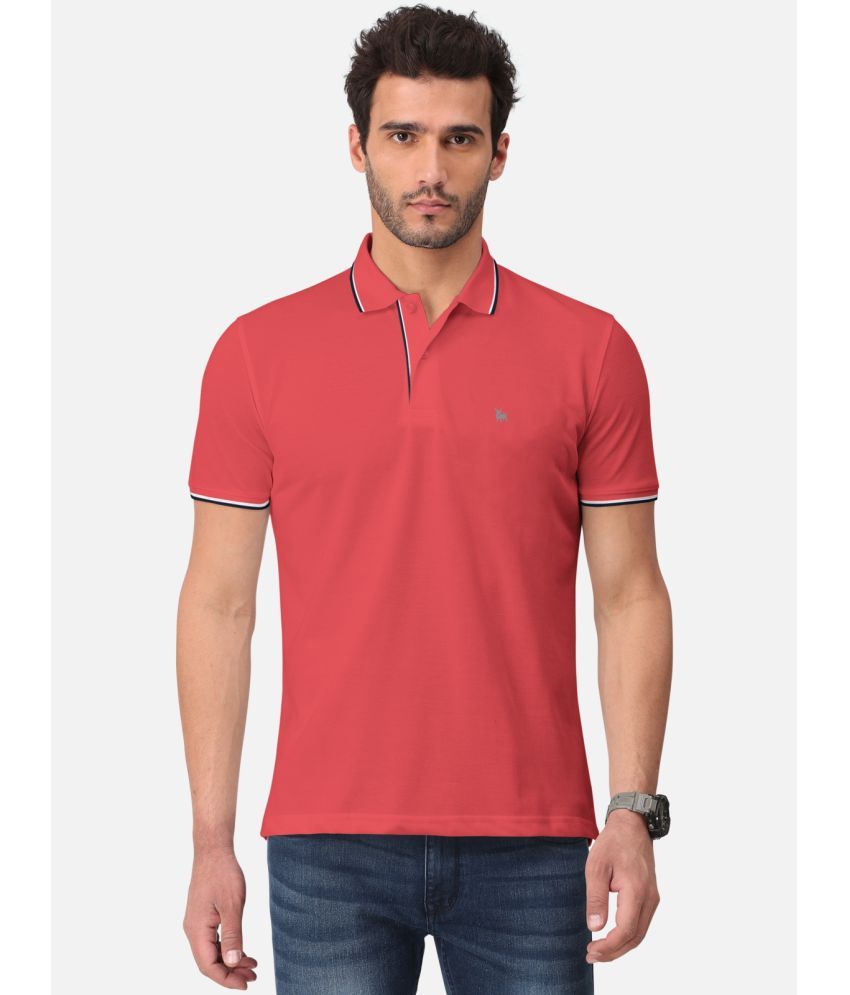     			BULLMER - Red Cotton Blend Regular Fit Men's Polo T Shirt ( Pack of 1 )