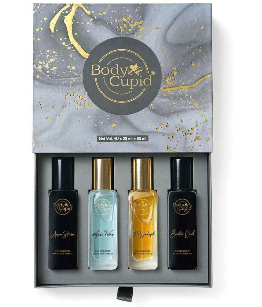     			Body Cupid Luxury Perfume Gift Set 4x20 ML For Men | Luxury Scent with Long Lasting Fragrance|Valentine Day Gift for Him|80 ML