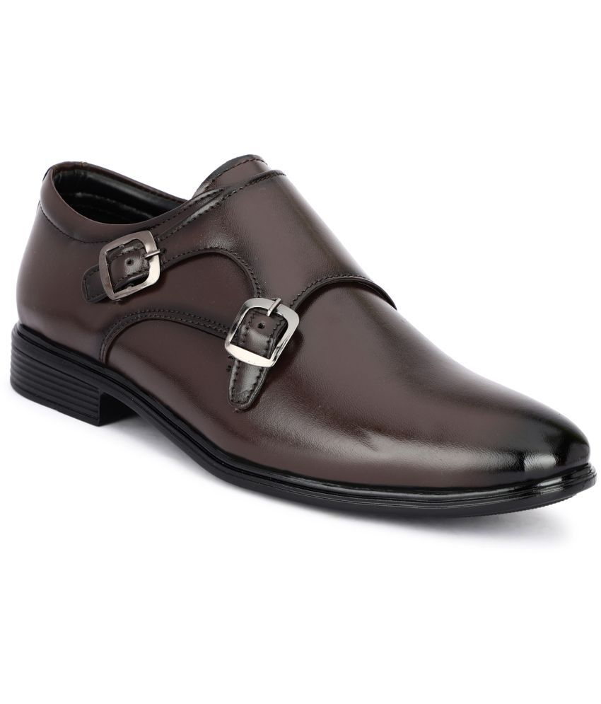     			Buxton - Brown Men's Monk Strap Formal Shoes