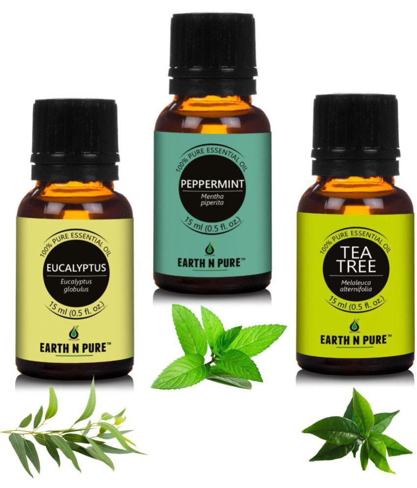     			Earth N Pure - Peppermint Essential Oil 15 mL ( Pack of 3 )