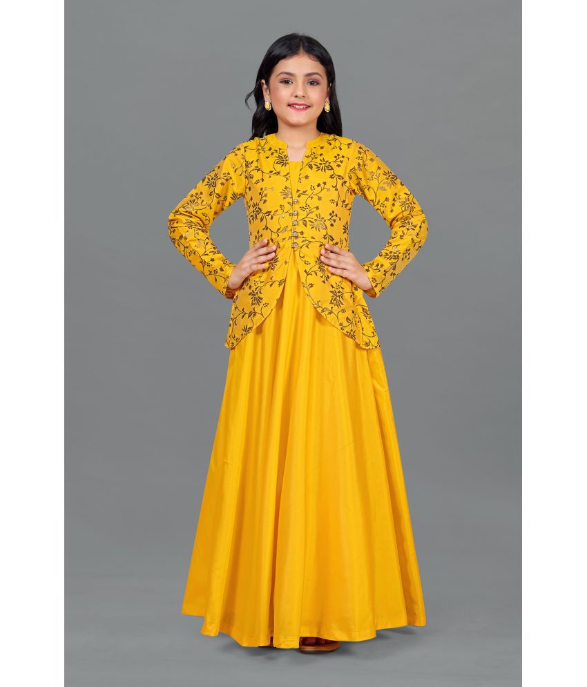     			Fashion Dream - Yellow Polyester Girls Gown ( Pack of 1 )
