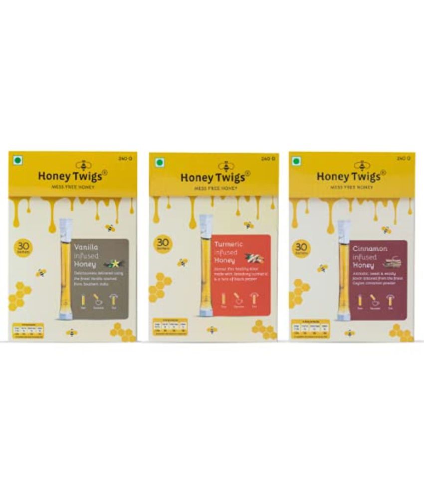     			HONEY TWIGS Honey CINNAMON 720 g Pack of 3