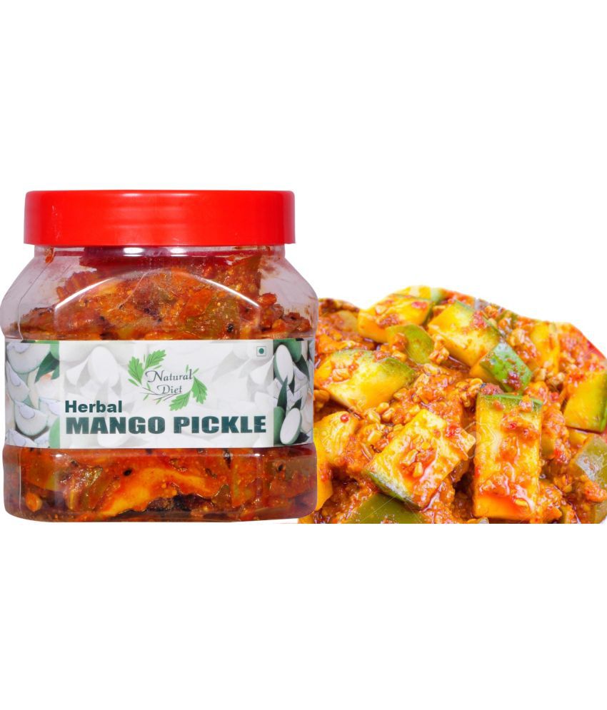     			Natural Diet Homemade Mango Pickle Aam ka achar (Without Seed) ||Traditional Punjabi Flavor, Tasty & Spicy Pickle 500 g