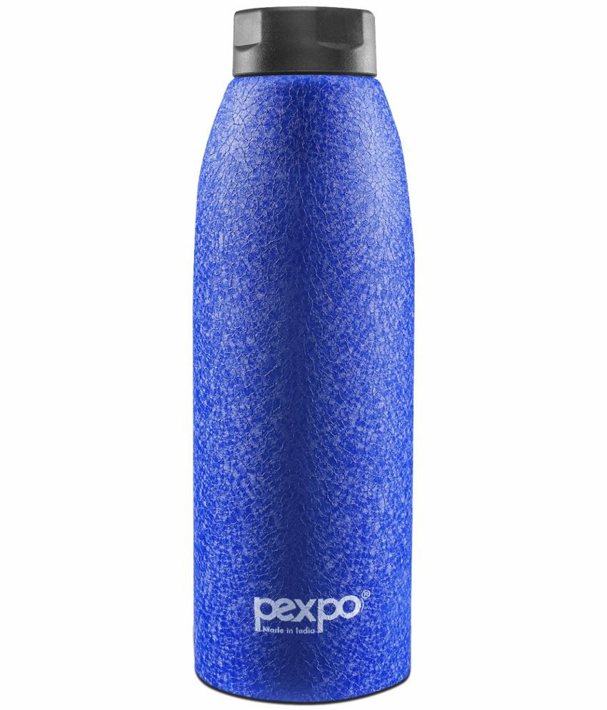     			Pexpo 900ml 24 Hrs Hot and Cold ISI Certified Flask, Bolero Vacuum insulated Bottle (Pack of 1, Blue)