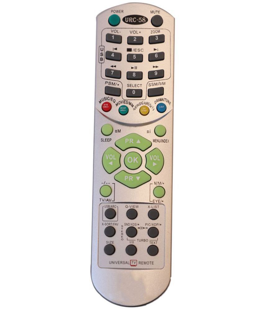     			Upix URC58 CRT TV Remote Compatible with LG CRT TV